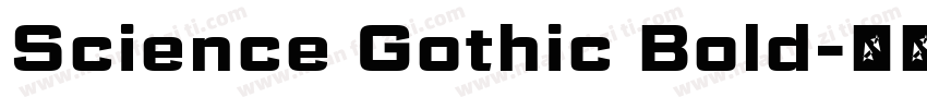Science Gothic Bold字体转换